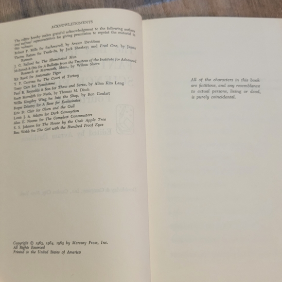 Vintage HB The Best from Fantasy and Science Fiction 14th Series 1965 - Picture 5 of 13